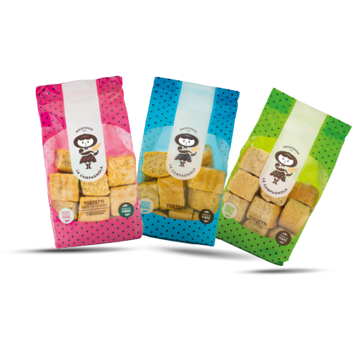 Confezioni di tozzetti di pane duro | La Campagnola